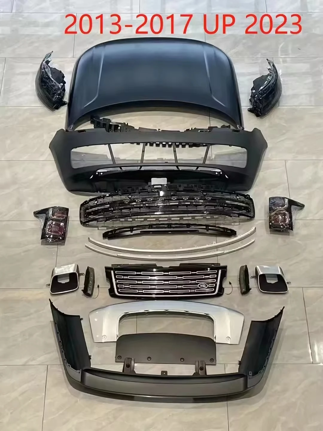 

The new revamped upgraded body kit 2013-2017 Land Rover Range Rover L405 has been upgraded to the 2023 Stylish L460 auto parts