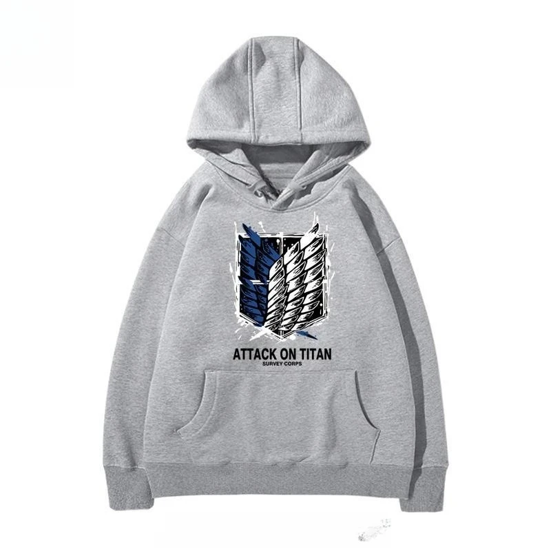 بانداي معتمدة حقيقية هجوم العملاق فيلق الاستطلاع شعار أجنحة الحرية طباعة خريف جديد للجنسين هوديي الحرارية حجم كبير #3