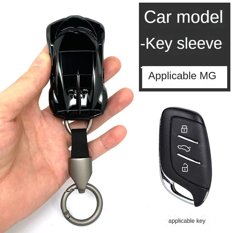 

Чехол-держатель для автомобильного дистанционного ключа из АБС-пластика, защитная цепочка для модели автомобиля, брелок для MG New ZS EV MG4 MULAN eHS MG5 MGi5 MG6 EZS 2024