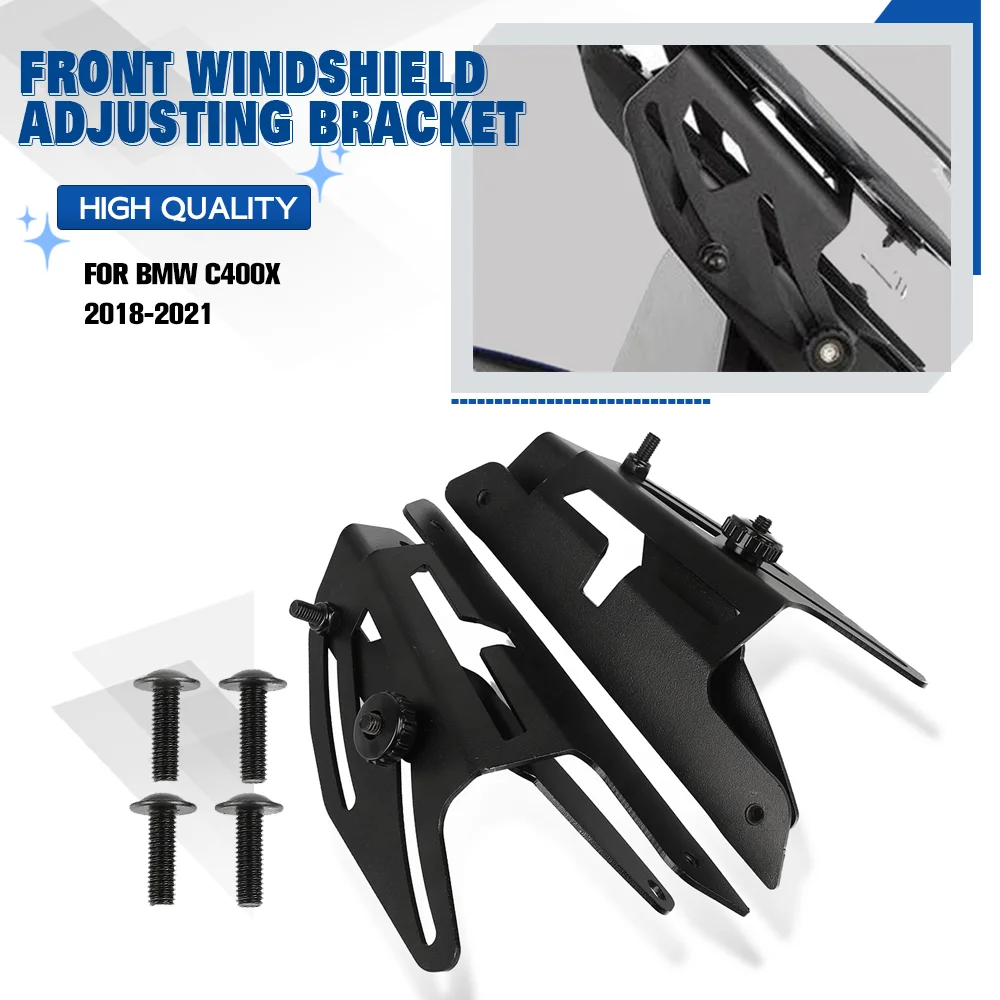 

FOR BMW C400X 2018-2019-2020-2021 Motorcycle Windscreen Adjusters Stand CNC Windshield Bracket Fits Accessories C 400 X C400 X