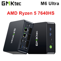 GMKtec Nucbox Gaming Mini PC M6 Ultra AMD Ryzen 5 7640HS USB4 2*DDR5 2*PCIE SSD 2*2.5G NUC Desktop Computer Windows 11 WiFi6E