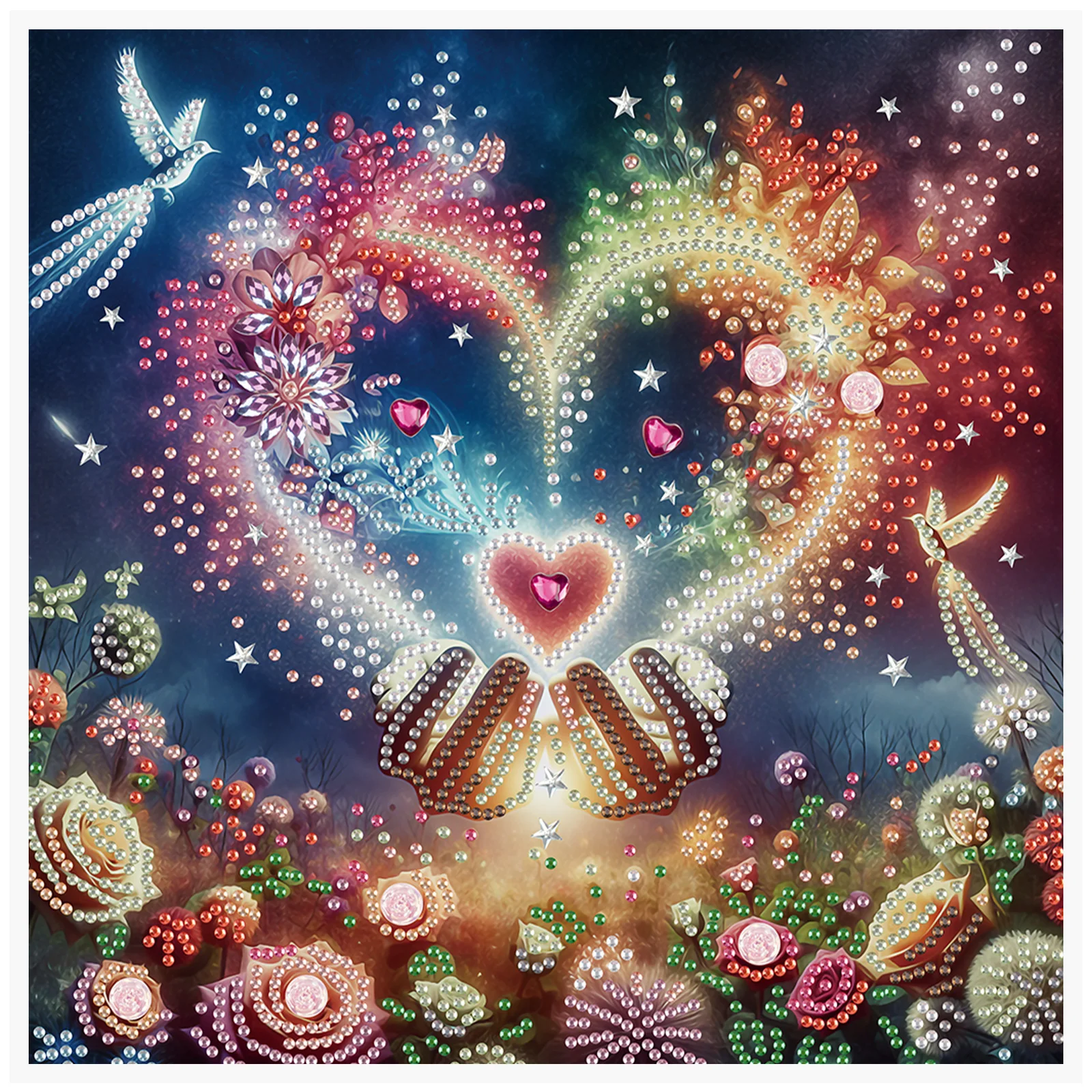 

DIY Radiant Love специальной формы алмазный художественный набор для начинающих и взрослых, наборы алмазной живописи для украшения стен дома, подарки