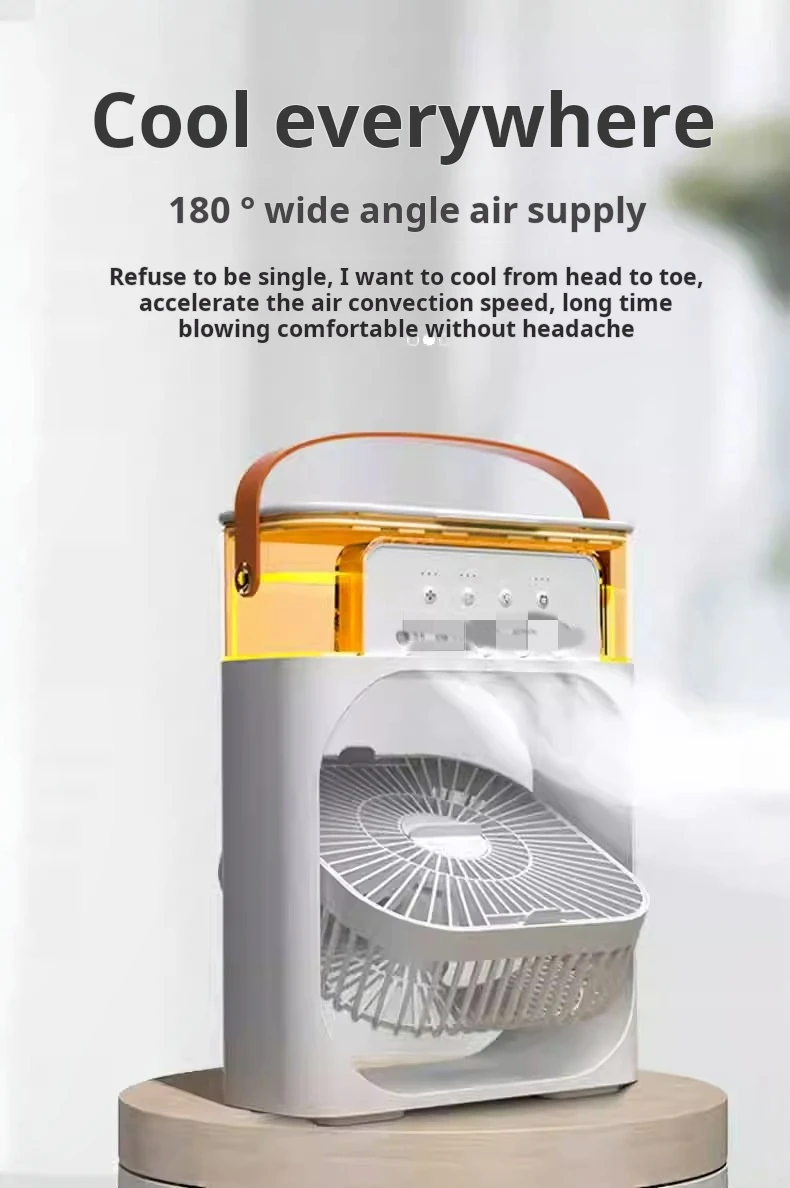 مروحة ترطيب الرش بخمسة فتحات، مروحة محمولة خارجية بثلاثة فتحات، مروحة ترطيب الرش