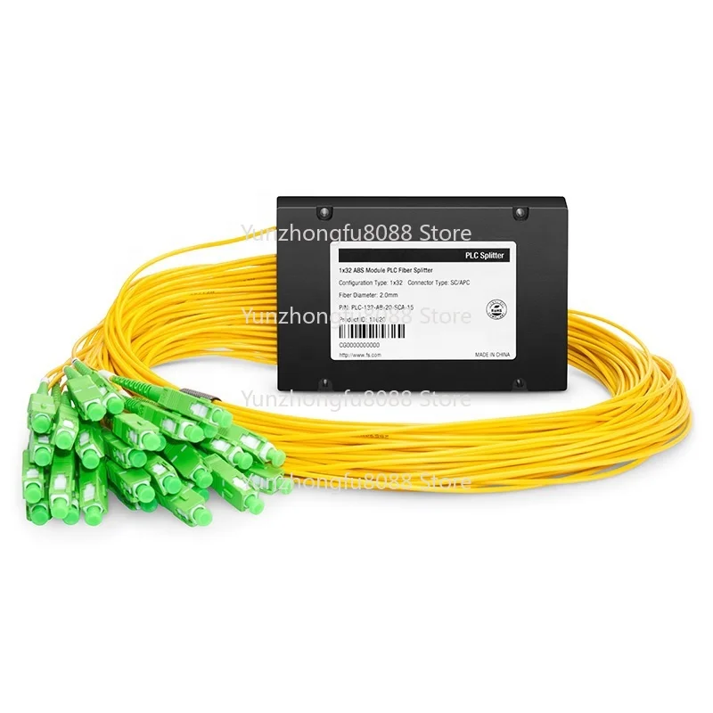 PON ABS 32-way Fiber Optic PLC Splitter with SC APC Connector