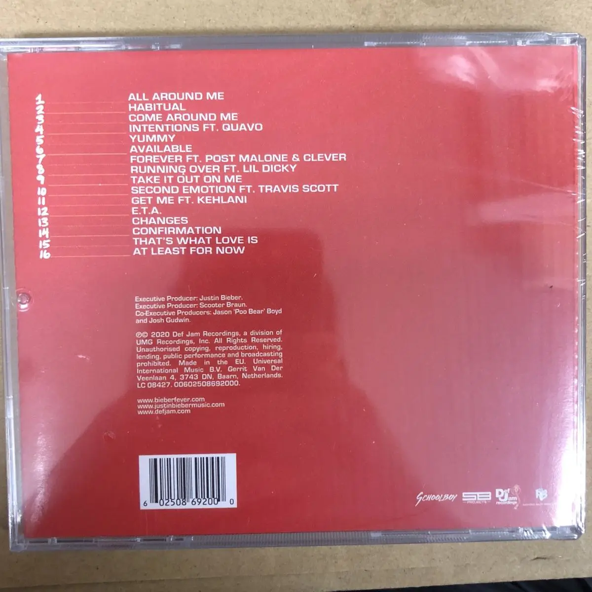 CD Record Album Rapper Spot New High Quality Clear Rap Justin  Box Set  Songs