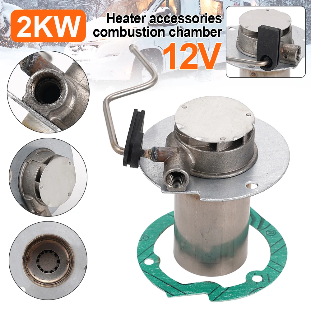 

2KW Stainless Steel Combustion Chamber Burner For Eberspacher For Airtronic D2 Parking Heater Atomizer Sealing Rubber Gasket Set