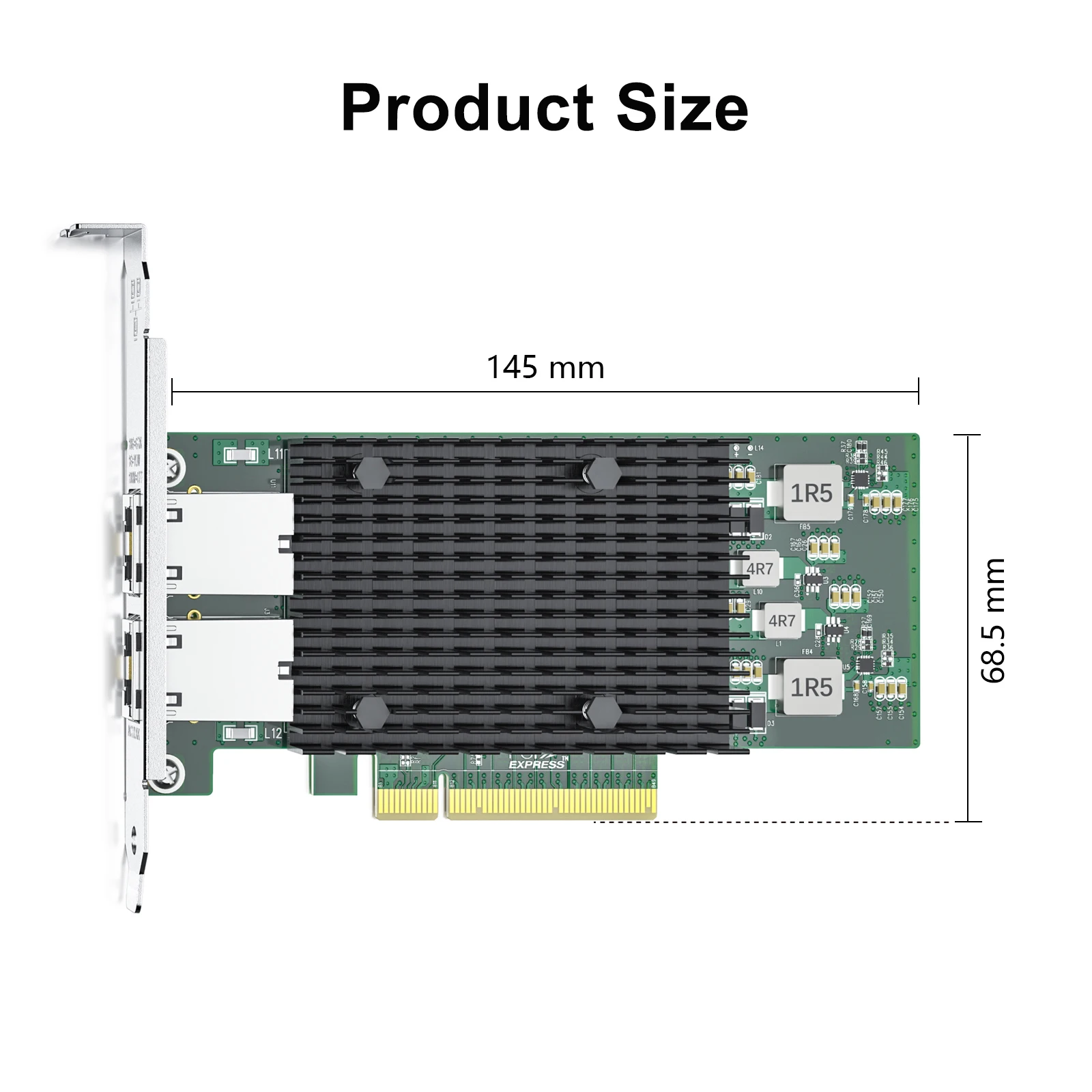 Imagem -04 - Placa de Rede Pci-e Nic de 10 gb Adaptador Lan Ethernet Pci Express com Suporte para Servidor Windows Windows Linux Esx Compare com Intel X540-t2