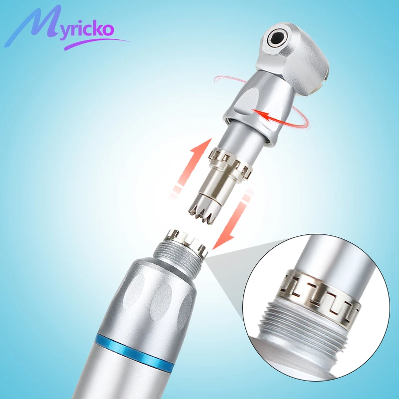 Dental Low Speed Equipment Kit Straight Handpiece Contra Angle External Air Motor Classic Style Dentist Tips Teaching Model