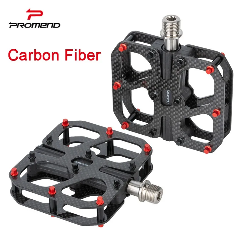 

PROMEND 3 Bearings Carbon Fiber Pedal Ultralight MTB Titanium Alloy Bicycle Pedals Non-Slip Mountain Bike Road Accessorie