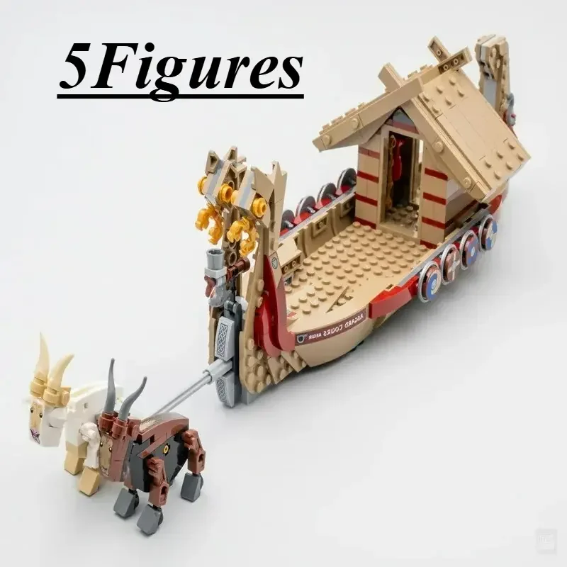 

MINISO MARVEL Movie War on the Water Building Blocks Bricks Model Compatible 76214 76208 Toys Final Battle Goat Boat Kids Gift