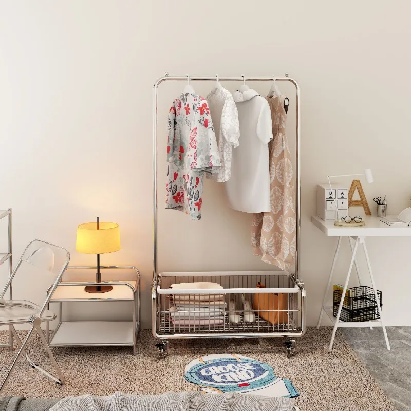 

Hanger Bedroom Floor Hanging Hanger Internet celebrity light luxury premium home coat rack overnight clothes storage rack