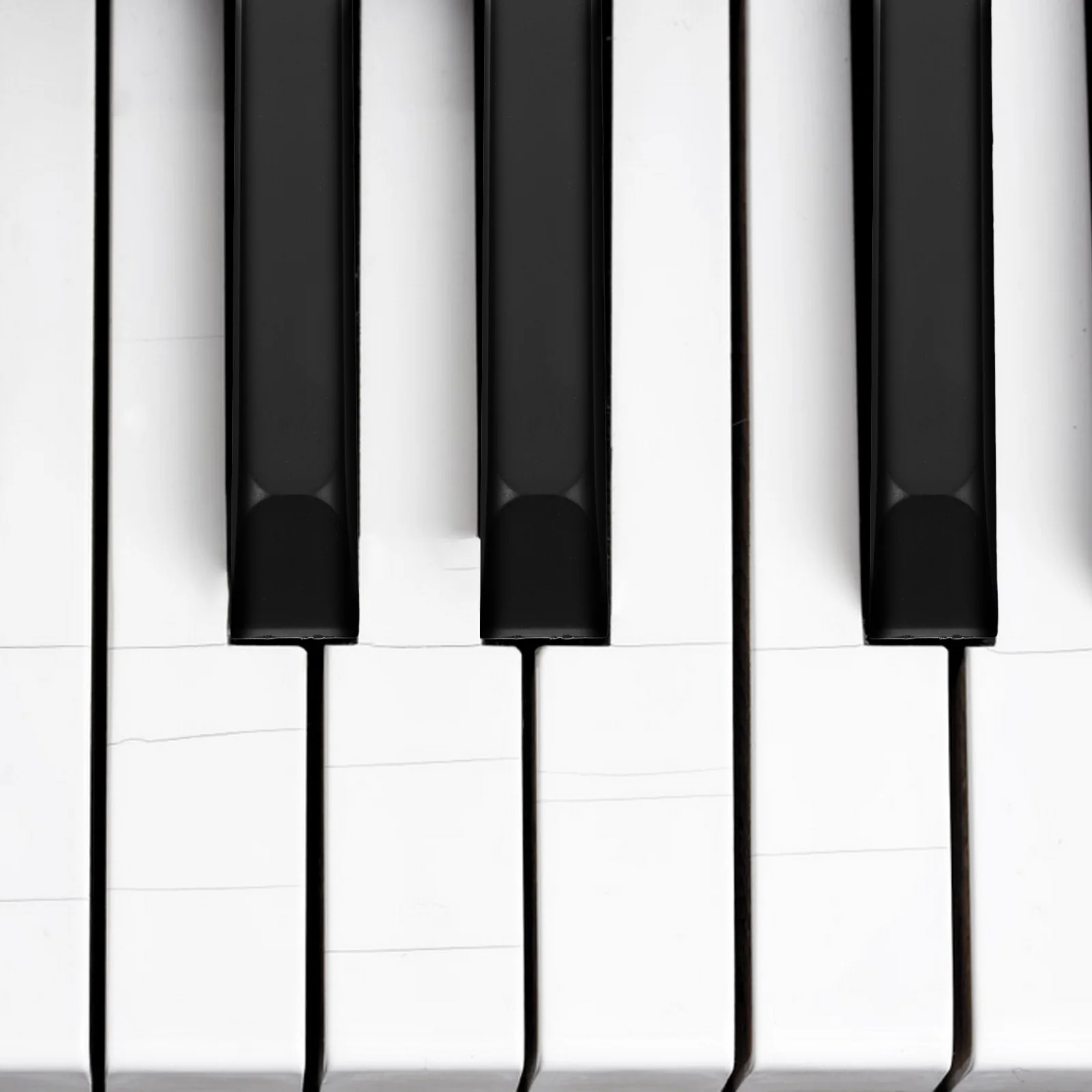 

6pcs Piano Keytops Replacement Black Glossy Universal Plastic Piano Keys For Repair Parts Instrument Accessories Keyboard Tools