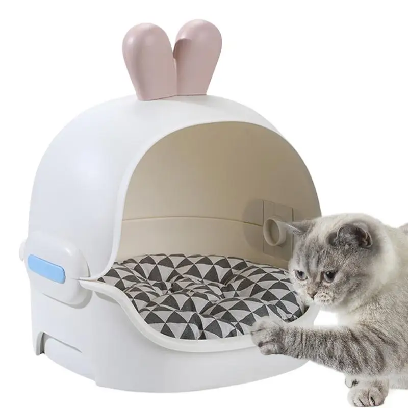 Multipurpose Kitten House Cat Caves For Indoor Cat Bed Cave Semi-Closed Warm Cave Nest Cat Bed House For Small Pets Animals