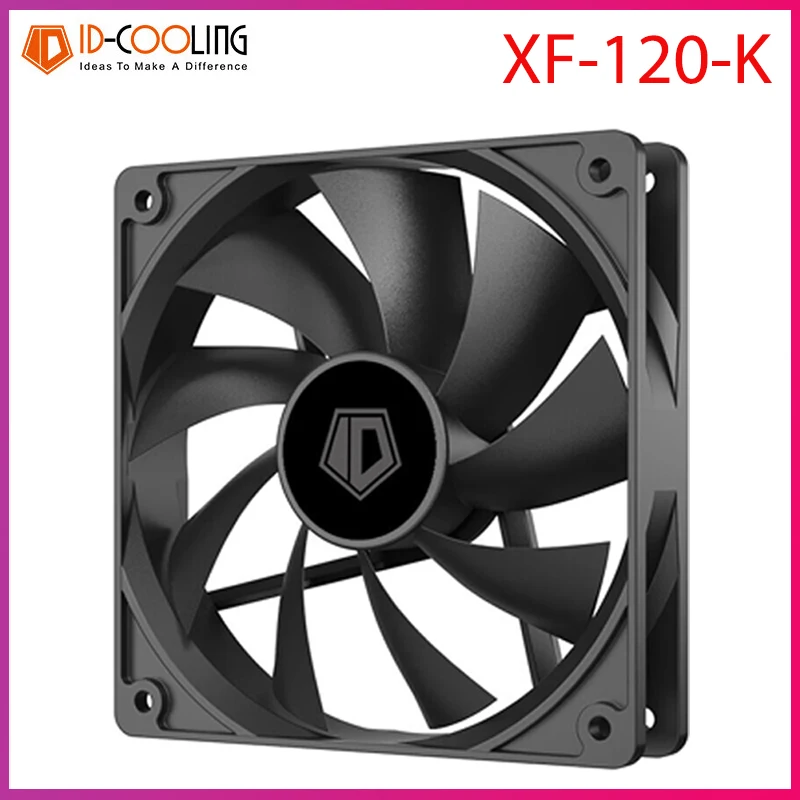 ID-COOLING XF-120-K PWM PC Case Fan 120mm CPU Cooling Fan Cooler Speed Control Silent Fan Hydraulic for Computer Case