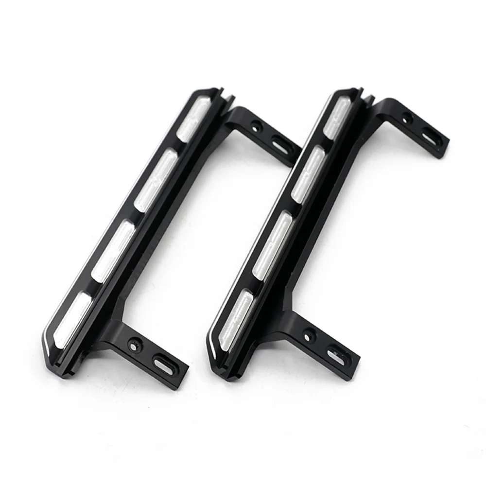 2 pçs pedal de metal placa lateral slider para traxxas trx4 2021 bronco 1/10 rc cawler carro atualização peças acessórios 2