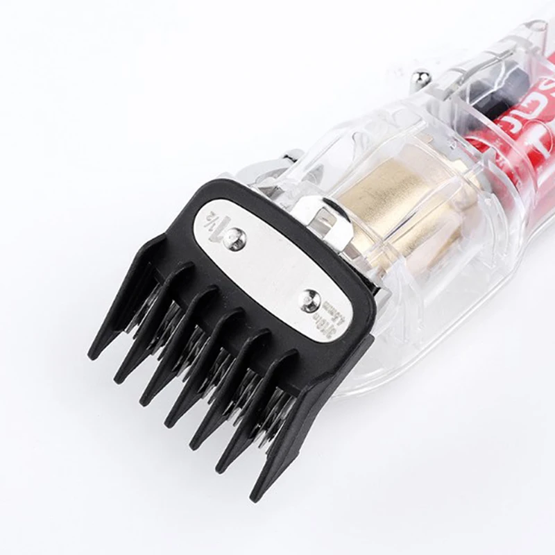 2/3pcs Professional Cutting Guide Comb Hair Clipper Limit Comb With Metal Clip