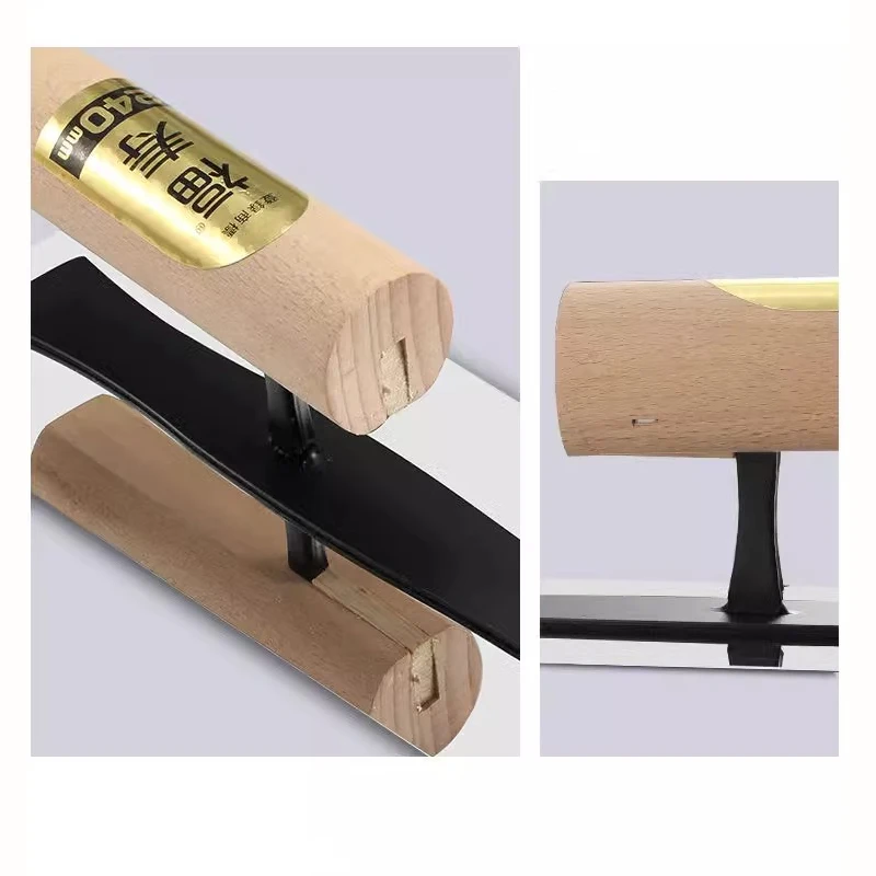 Paleta de yeso de Acero Inoxidable Super Mirror, herramientas de construcción, herramienta de masilla de raspado, paleta de enyesado, cuchillo de yeso con madera