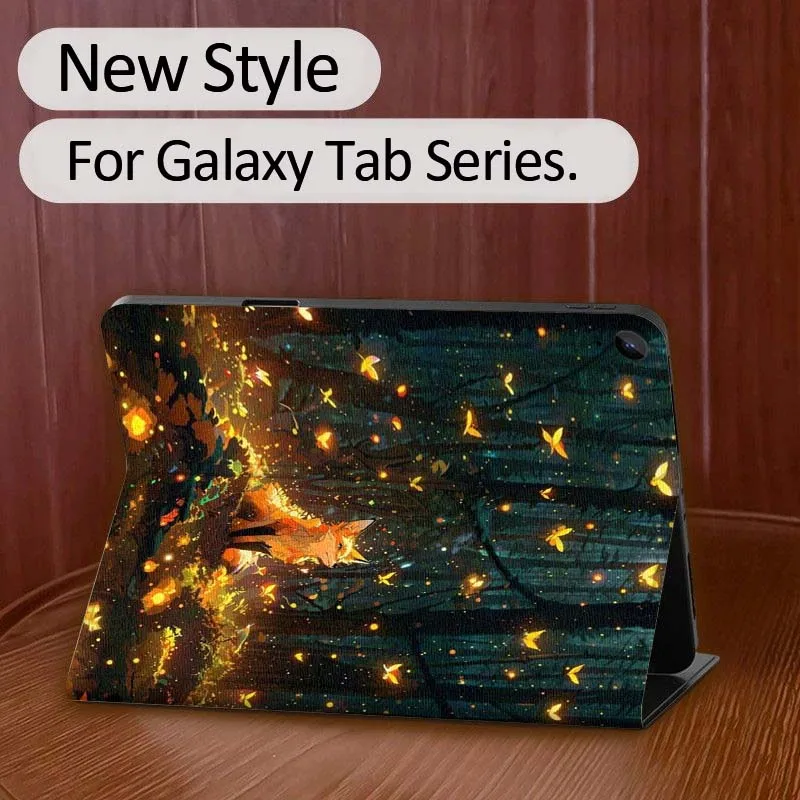 Fox شعبية لطيف الفن لسامسونج غالاكسي تاب A7 A A8 A9 A11 S6 S11 10.1 10.4 10.5 بوصة لايت زائد اللوحي