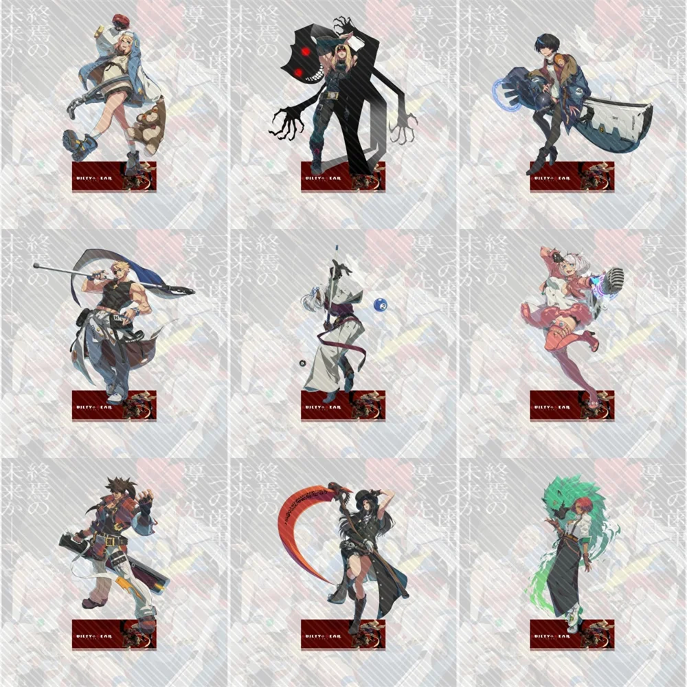 15CM HOT Anime Guilty Gear Acrylic Stand Model Cosplay Charm Characters Ornament Accessories Goods Christmas Gifts