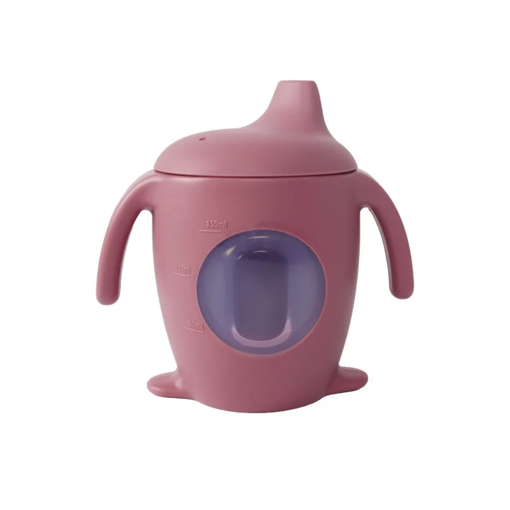 Portable Silicone Penguin Sippy Cup With Scale Leakproof Infant Cup BPA Free Anti Drop Duckbill Cup Infant