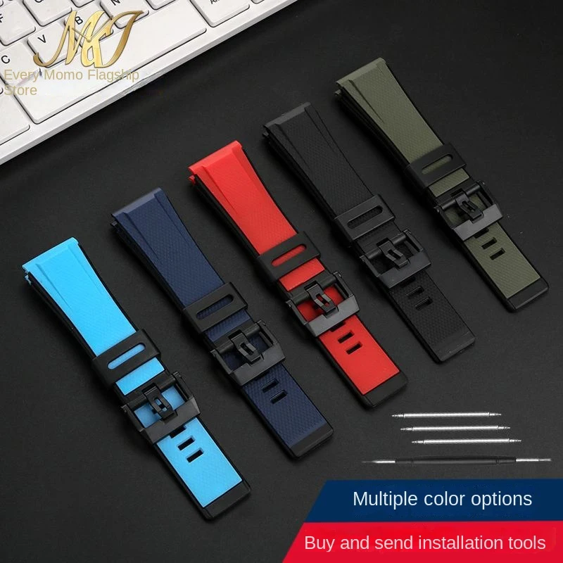 For Casio G-SHOCK watch strap GA-2000 GA2000 ga2200 waterproof sports resin silicone watch chain Watchband Black Blue Red 24mm