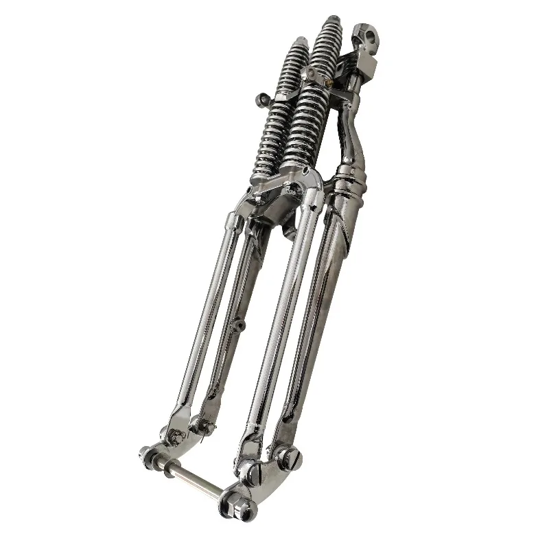 Motorcycle Retro Part Chromed Accessories Vintage Springer Front Fork End 18 Inch