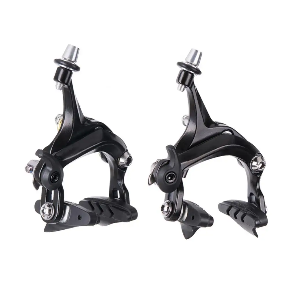 2Pcs Racing Road Bike Dual Pivot Front  Rear Side Pull Caliper Brake with Pads