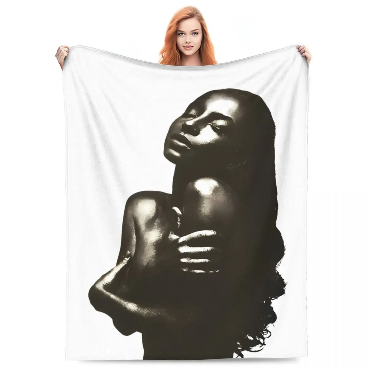 

Vintage S-Sade Adu Love Deluxe World Tour Blanket Coral Fleece Plush Print Multi-function Throw Blankets for Bedding Rug Piece