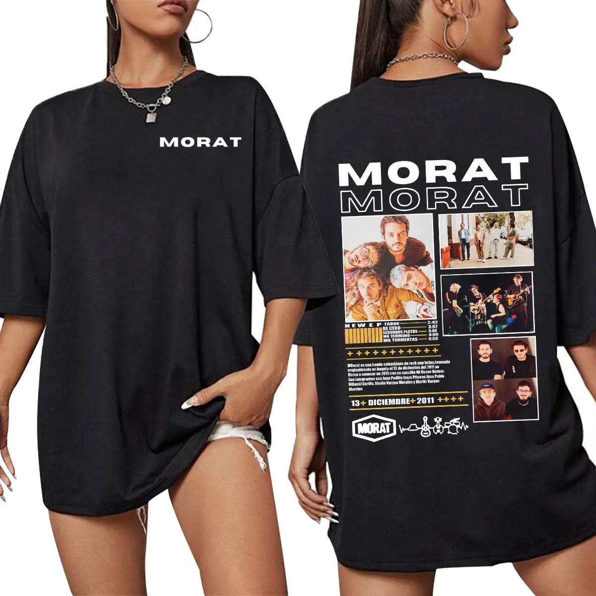 Morat Band Graphic T-shirts Men Women Clothing Fashion Oversized T Shirt Cotton Casual Short Sleeve T-shirt Streetwear Fans Gift