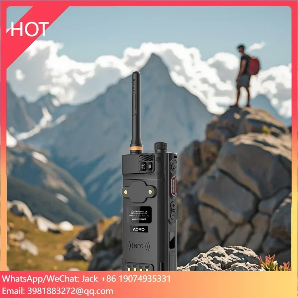 

Aoro M6 Waterproof Long Range Talkie Walkie 4 Inch IPS Mobile Phone 4G LTE Android Radio POC PTT 16-channel Digital Radio