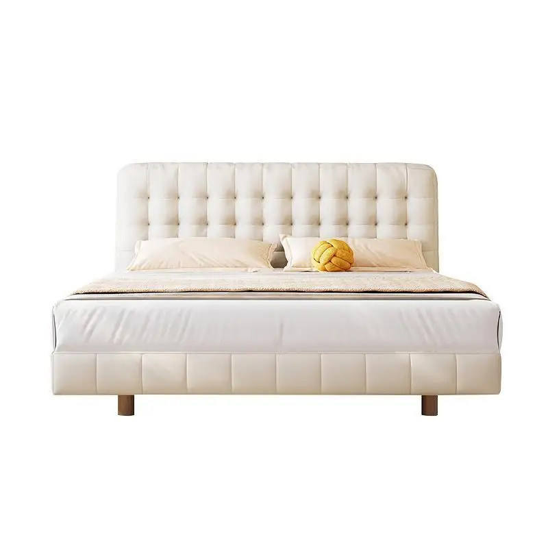 

Suspended bed, solid wood, Napa, leather, modern, Italian, minimalist, master bedroom