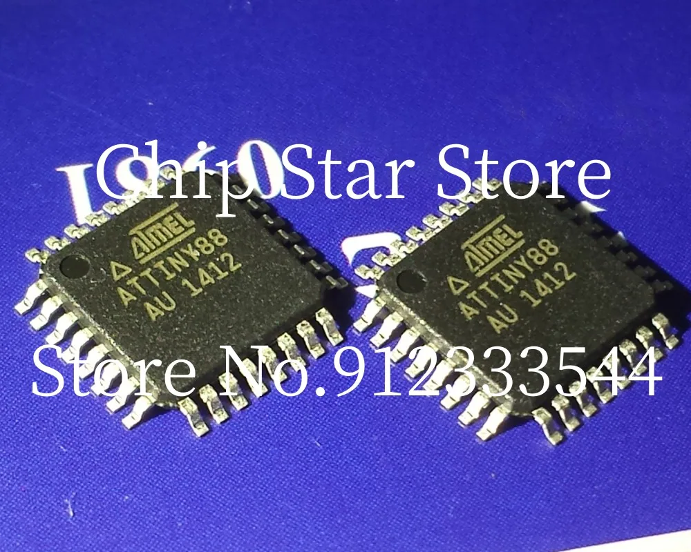 5-100pcs  ATTINY88-AU  ATTINY88-AUR  ATTINY88  TQFP32   8 Bit MCU Microcontroller  100%New And Original