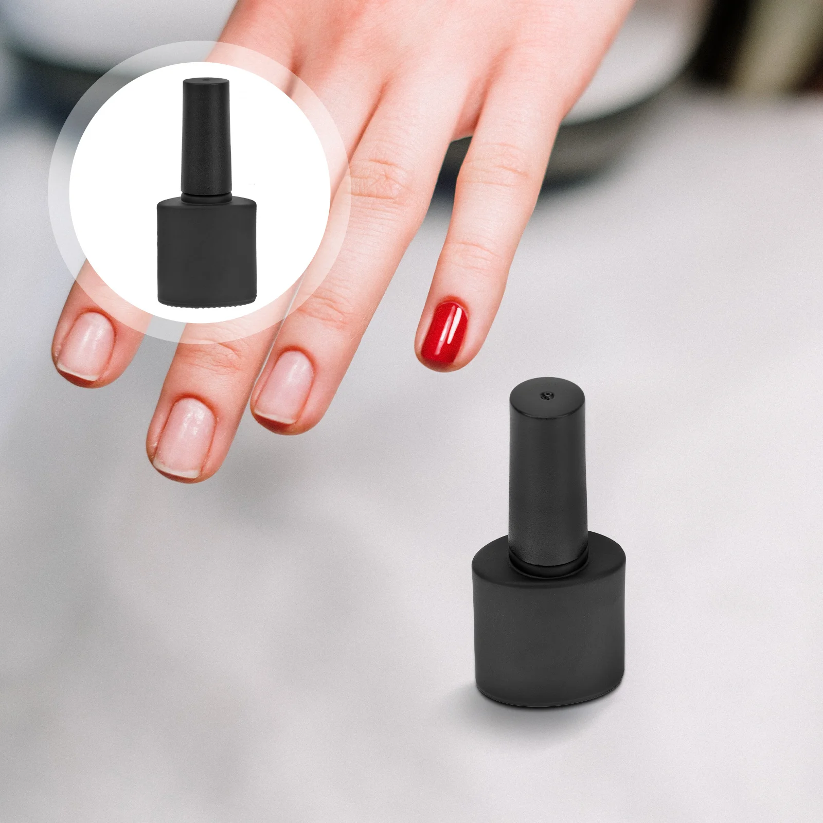 Bouteilles de vernis à ongles en forme oblates, réutilisables et portables, outil de rangement de vernis à ongles, conteneur de mélange, accessoire de manucure, DIY, 10 pièces