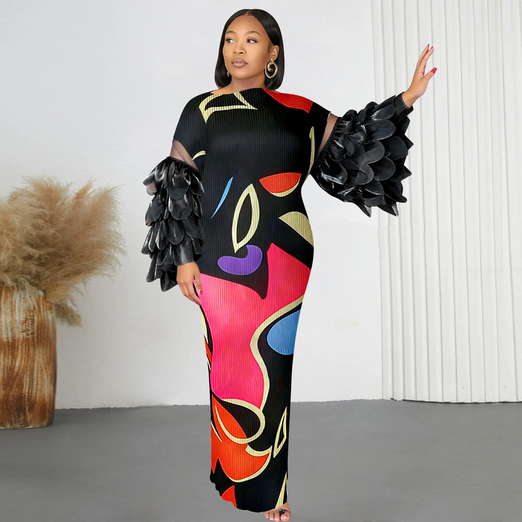 

Африканские платья для женщин: элегантные свадебные мусульманские модные абайи, дашики, робы, кафтаны, длинные макси-платья, африканские платья Анкара 2026