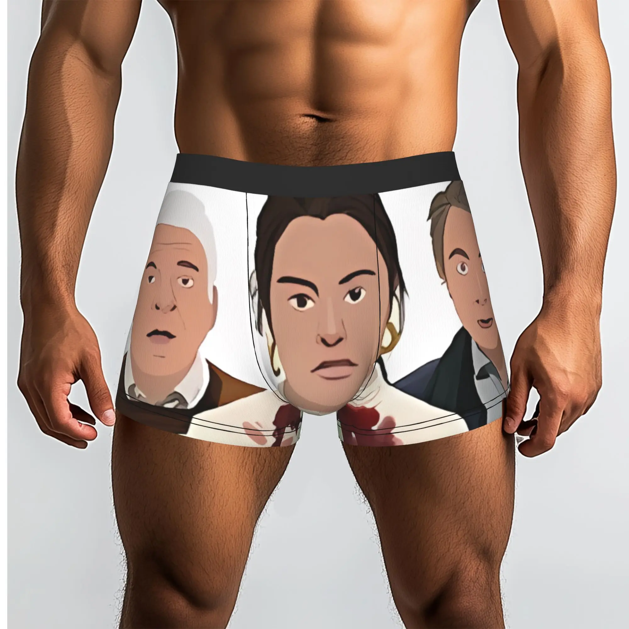 OMITB oOnly Murders In The Building  Underpants Breathbale Panties Male Underwear Print Shorts Boxer Briefs