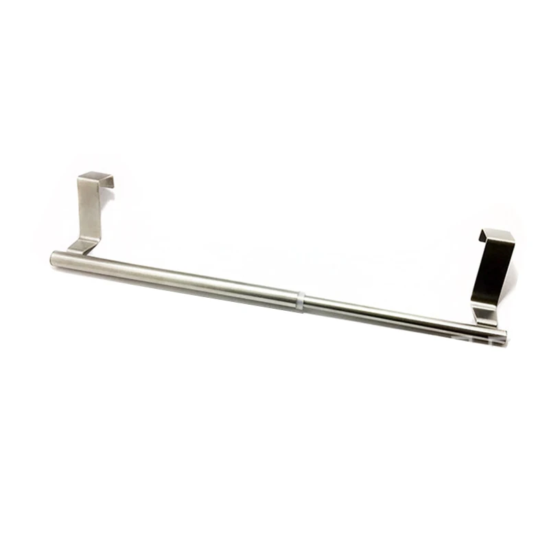 

Stainless Steel Retractable Door Rear Hook Adjustable Matte Storage Hook Punch Free Household