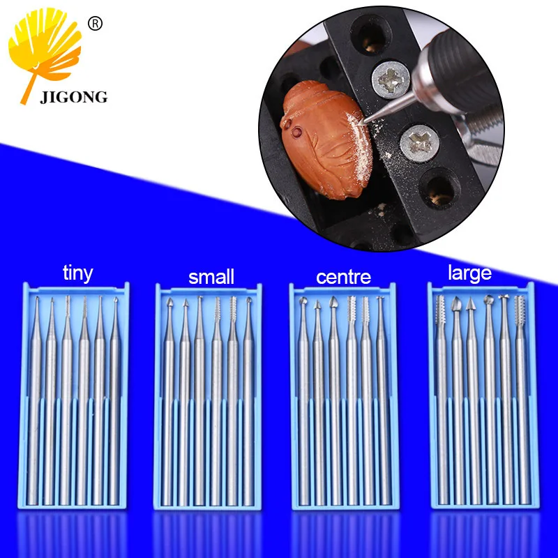 Una variedad de cuchillos para microtallar con mango 2,35, cuchillos para microtallar, máquina eléctrica hueca Shixin 204 dientes, carvin con núcleo de oliva