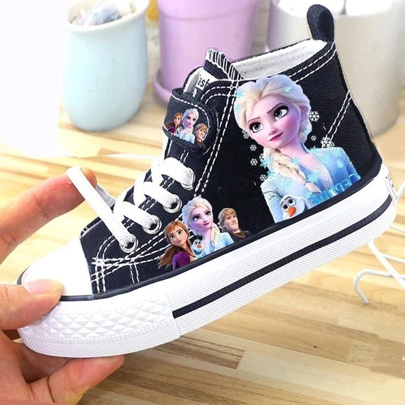 

New Disney kids cartoon frozen cute Casual shoes soft sports shoes for gift EU size 25-36
