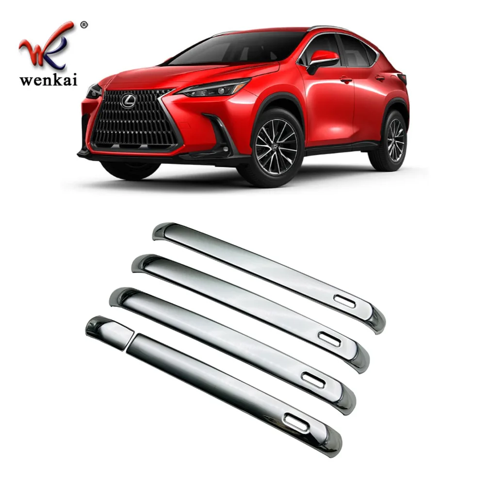 for Lexus NX260 2022~2025 2024 Chrome Carbon Fiber Door Handle Key Decoration Cover Trim Sticker Cap Accessories