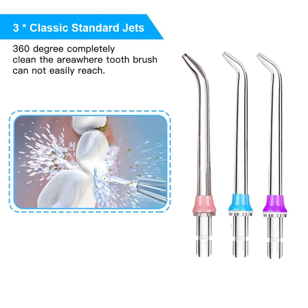 9Pcs/set Replacement Jet Tips For Electric & Faucet Oral Irrigator Dental Waterpik Water Flosser Teeth Cleaner Nozzles Accessory