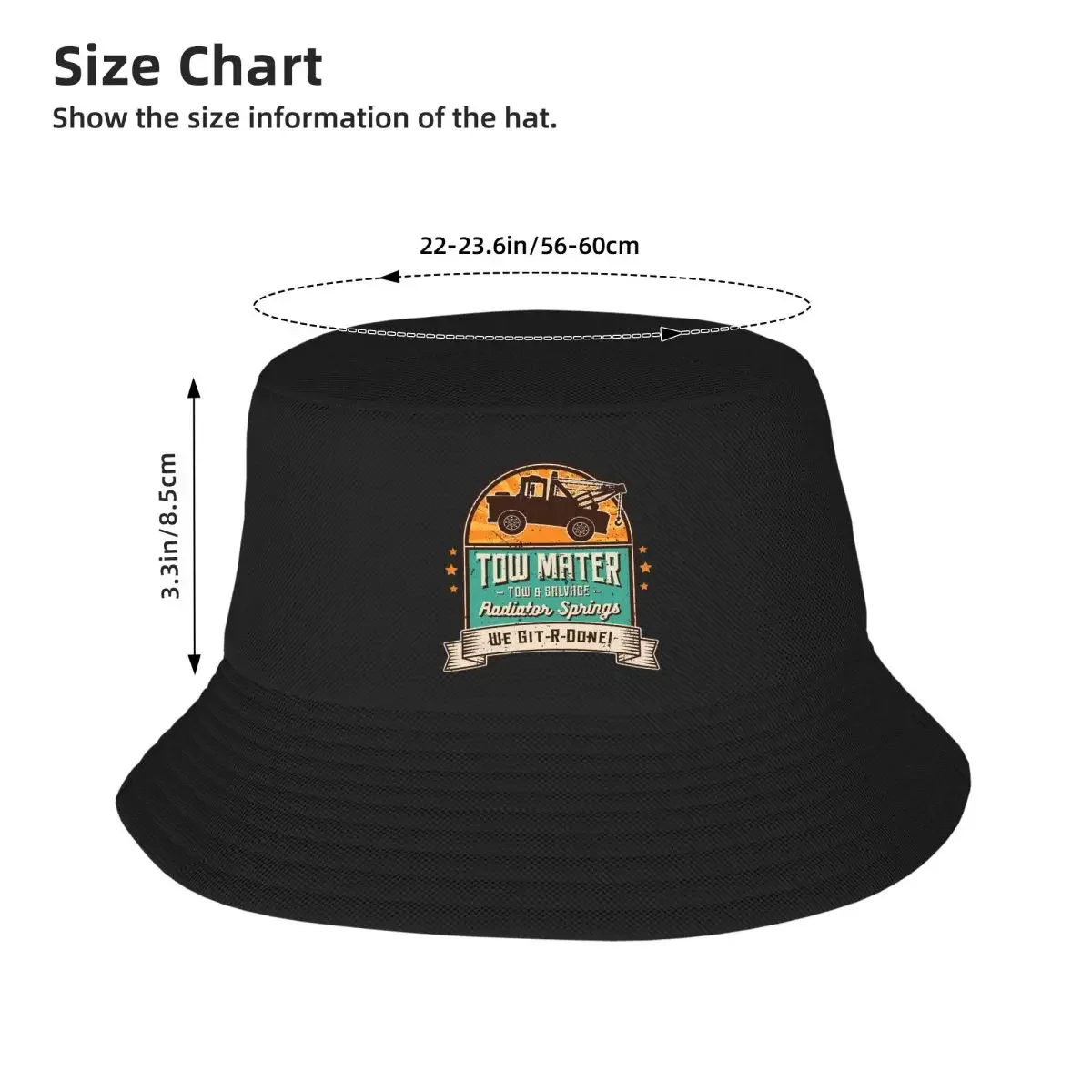 Tow Mater - Tow And Salvage Bucket Hat Panama For Man Woman Bob Hats Fashion Fisherman Hats Summer Beach Fishing Unisex Caps