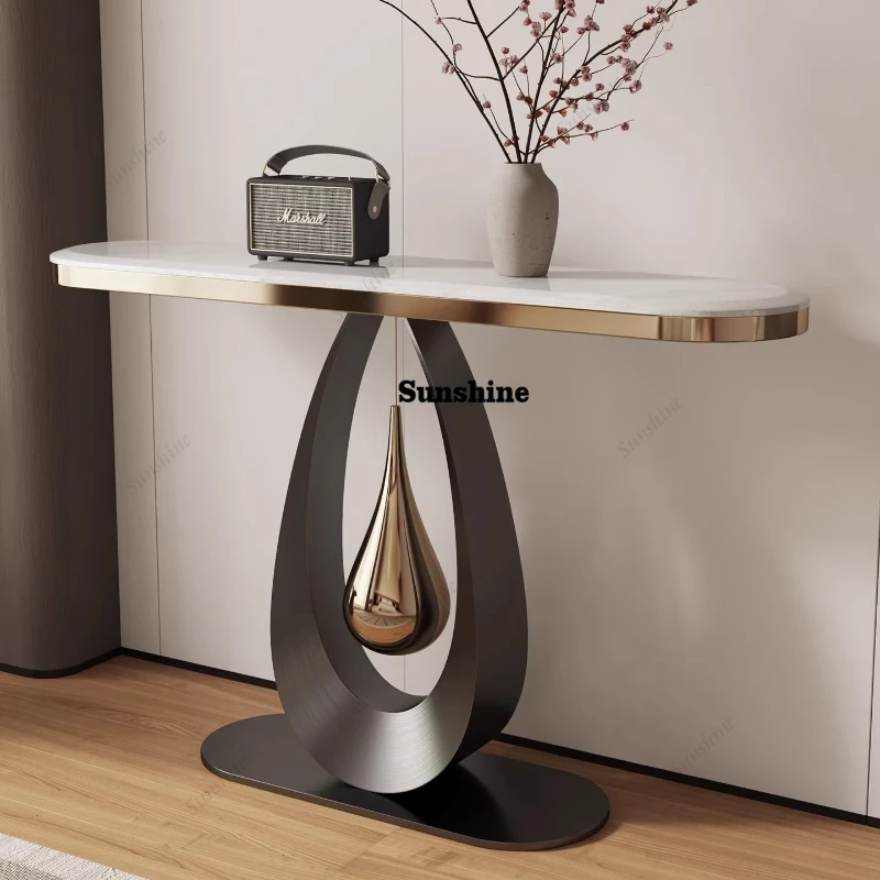 

Italian light luxury long strip Entrance corridor against the wall Extremely narrow strip case