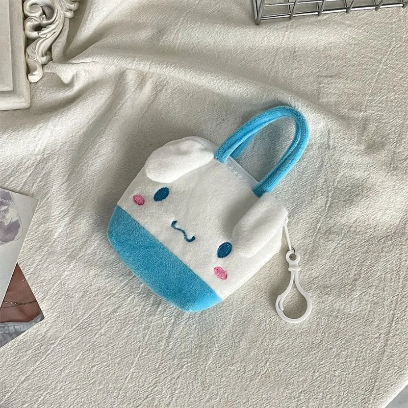 Sanrio Kawaii Hello Kitty portefeuille en peluche ma mélodie Kuromi mignon Anime sac à dos pendentif sac de rangement fille Festival cadeau