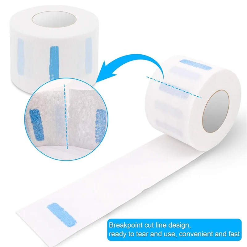 

【DIY DECOR】Barber Neck Strip Holder Neck Paper Box With 5 Rolls Of Scarf Paper For Hair Salon Barber Shop