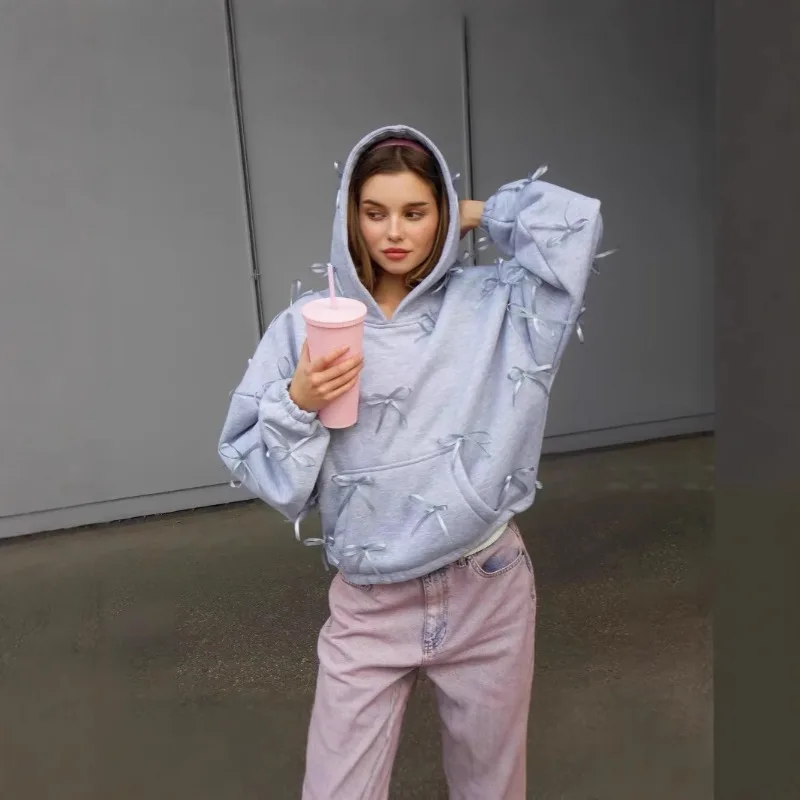 

Уличная женская толстовка большого размера, уличная одежда, женские толстовки на осень-зиму 2024