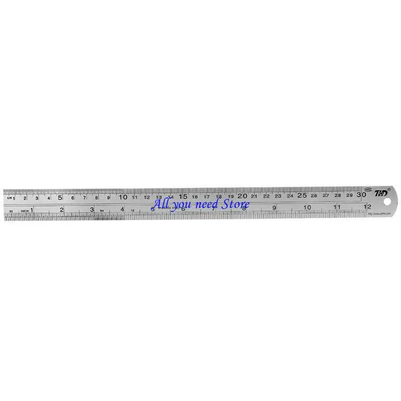 

K9FB 2 PCS/SET METAL RULER RULER RELERS IMPERIAL & METRIC Измерения Прямой линейка 15 см и 30 см 6 дюймов и 12 дюймов