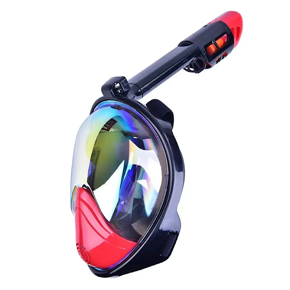 Diving Mask Underwater Scuba Anti Fog Full Face Diving Mask Professional Snorkeling Set with Anti-skid Ring Snorkel