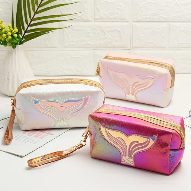 1Pcs Mermaid Cosmetic Bag Waterproof Multifunctional Makeup Bag Travel Wash Storage Bags Portable Handbag Make Up Organizer