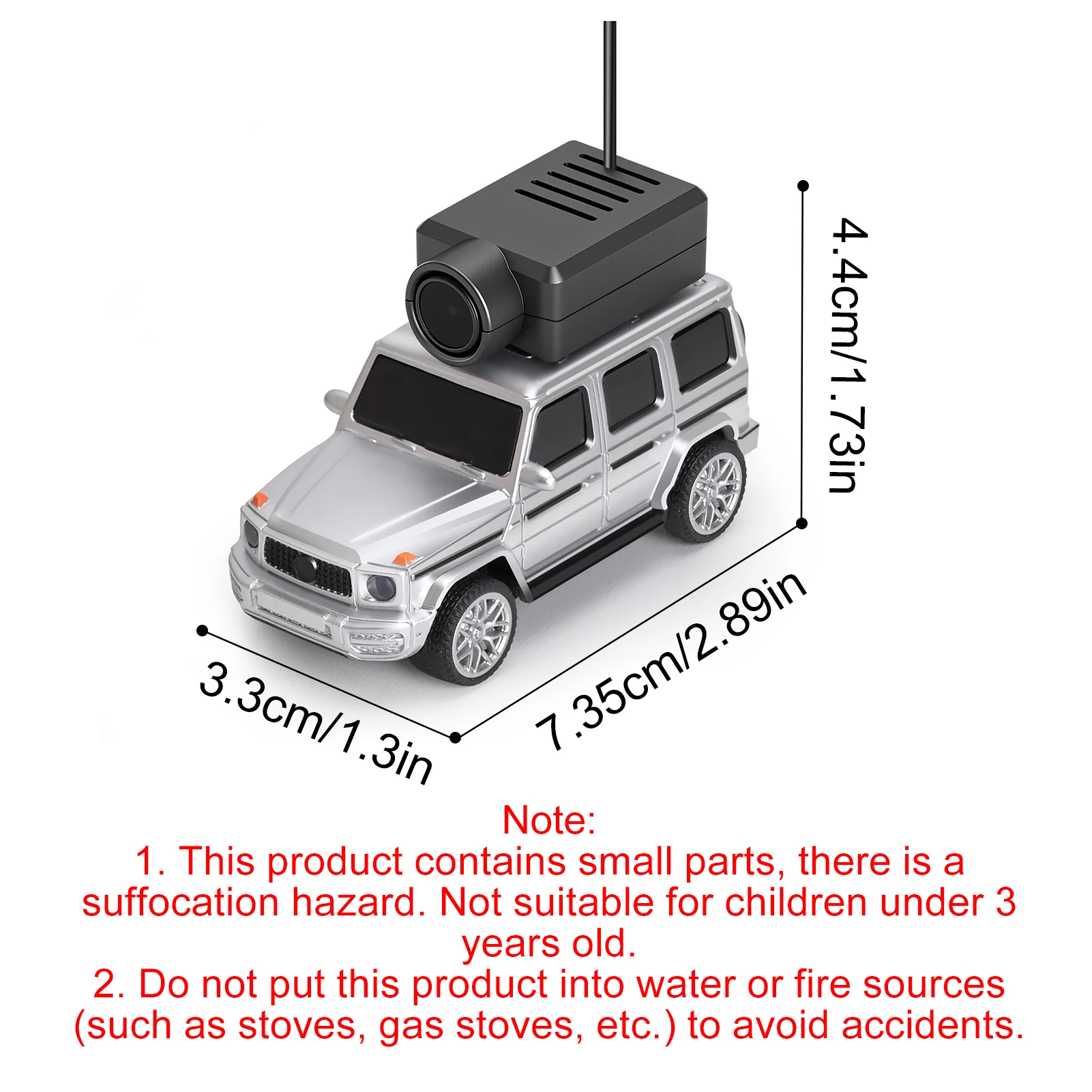 1:64 미니 RC 자동차, 2.4G WiFi FPV 원격 제어 장난감 자동차, 720P HD 카메라, 자이로, LED 라이트, 어린이용 앱 제어 차량