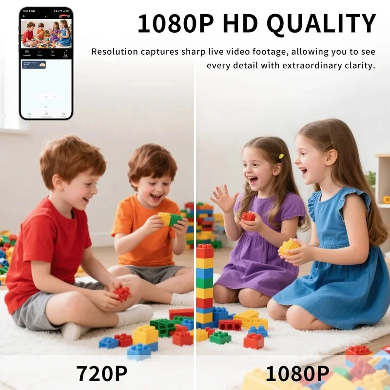 Mini Security Camera Pro Full HD WiFi Surveillance With 2 Way Audio Motion Detection Infrared Night Vision Security Cam